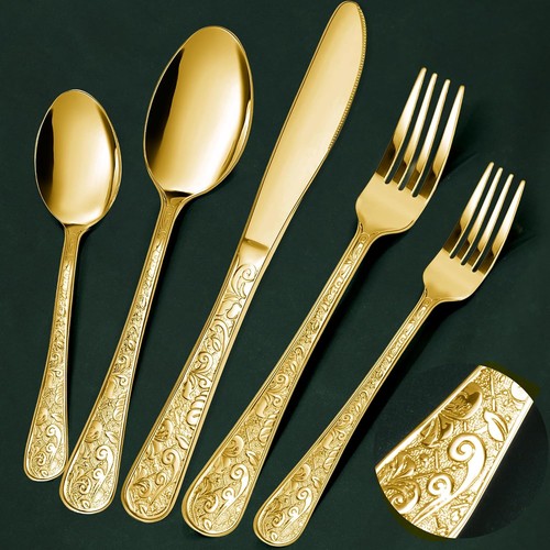 Piece vintage carved gold - 40-piece,