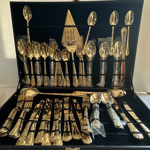 Vintage gold tone - gold, flatware