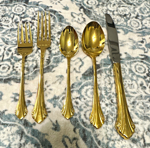 Oneida golden enchantment 5pc - golden,
