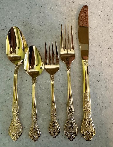 Rogers gold tone floral handle - rogers,