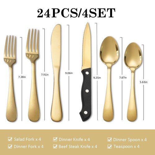 Koomade 24pcs silverware set - 24pcs,